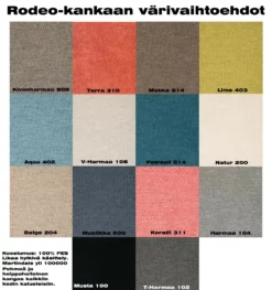 Pohjanmaan Moduli- Sohvakalusto 3+Max, Rodeo-kangas, Valitse Väri 6 Pohjanmaan Moduli- Sohvakalusto 3+Max, Rodeo-kangas, Valitse Väri -Makuuhuone Myyntikauppa 2000062143 30 Pohjanmaan Moduli sohvakalusto 30