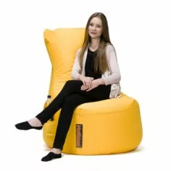 HOTKISS Lili Säkkituoli L-Malli, Keltainen.