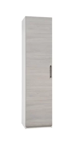 Stina Vaatekaappi 50x205cm, Harmaa Ovi