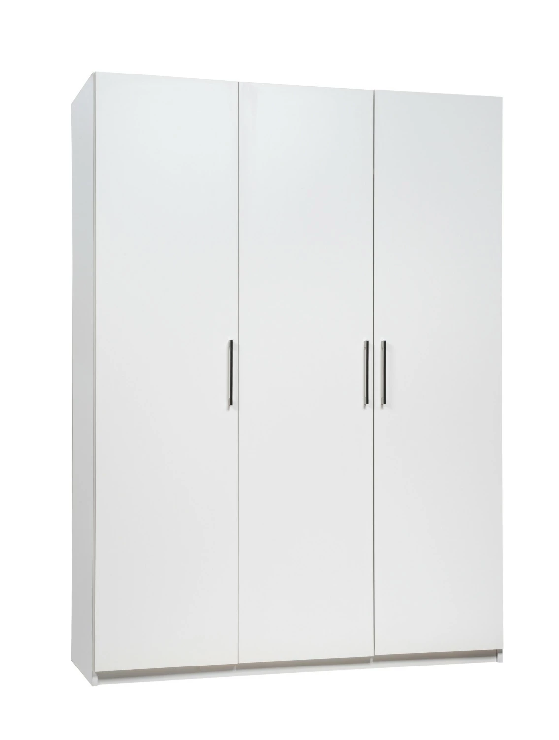 Stina-vaatekaappi 3-ovinen 150x205cm, Valkoiset Ovet. 1 Stina-vaatekaappi 3-ovinen 150x205cm, Valkoiset Ovet.