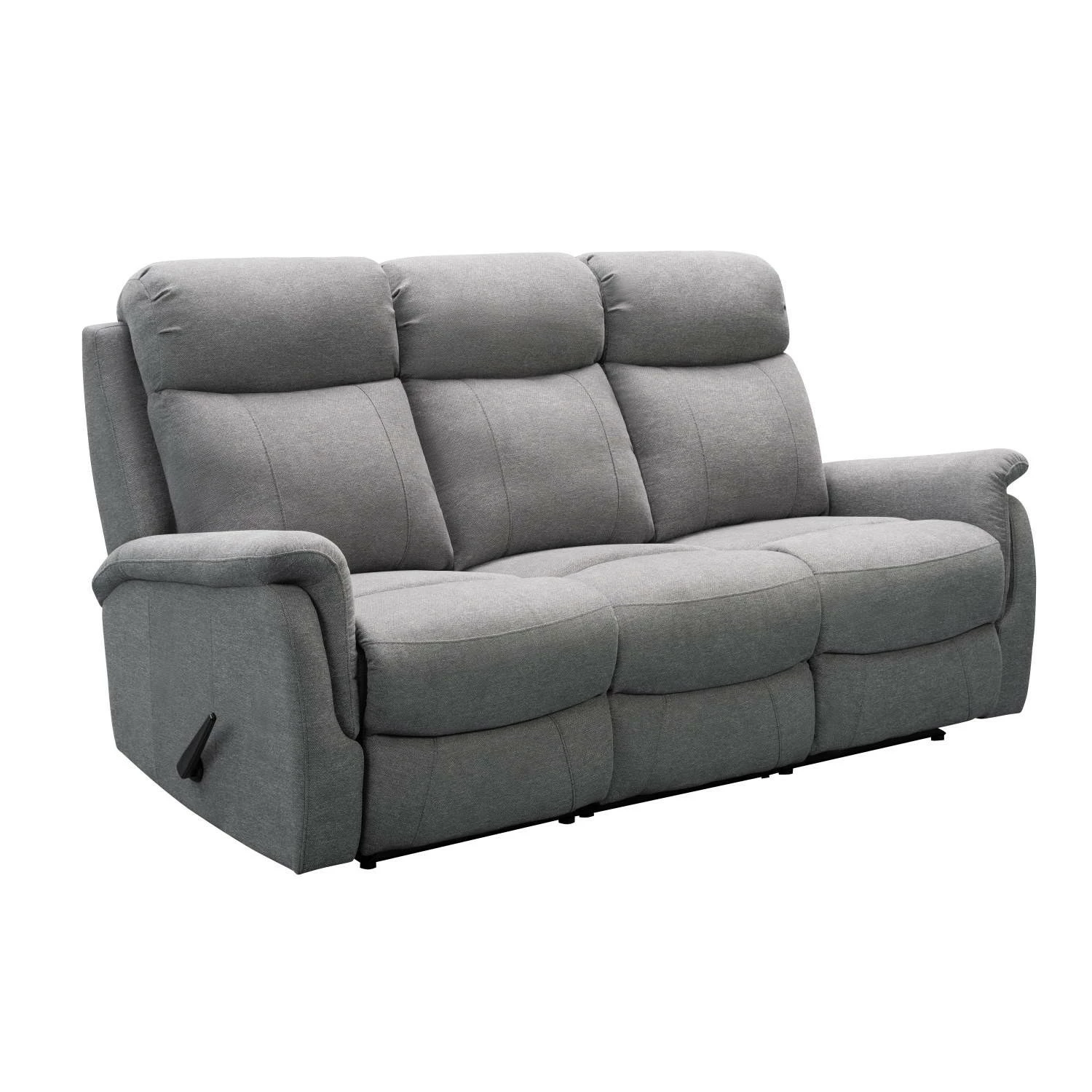 Rubin 3-istuttava Recliner Mekanismisohva, Harmaa 1 Rubin 3-istuttava Recliner Mekanismisohva, Harmaa