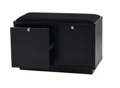 Rowico Confetti- Penkki Laatikoilla 70cm, Musta -Makuuhuone Myyntikauppa 2000117096 30 Rowico Confetti penkki 30 11