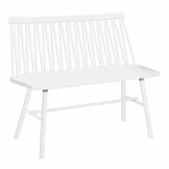 Hans K Zig Zag- Penkki, Valkoinen.