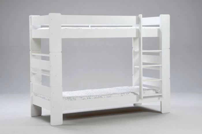 Unipuu-kerrossänky 80cm. Valkoinen. 2 Unipuu-kerrossänky 80cm. Valkoinen. - Image 2