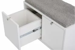 Rowico Confetti- Penkki Laatikoilla 70cm, Valkoinen/harmaa Talja -Makuuhuone Myyntikauppa 2000120043 30 Rowico Confetti penkki 30 2