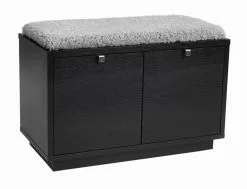 Rowico Confetti- Penkki Laatikoilla 70cm, Musta/harmaa Talja