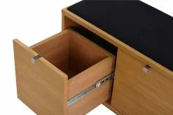 Rowico Confetti- Penkki Laatikoilla 70cm, Tammi/musta Istuin -Makuuhuone Myyntikauppa 2000120045 30 Rowico Confetti penkki 30 2