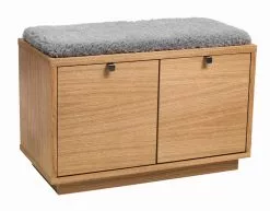 Rowico Confetti- Penkki Laatikoilla 70cm, Tammi/harmaa Talja