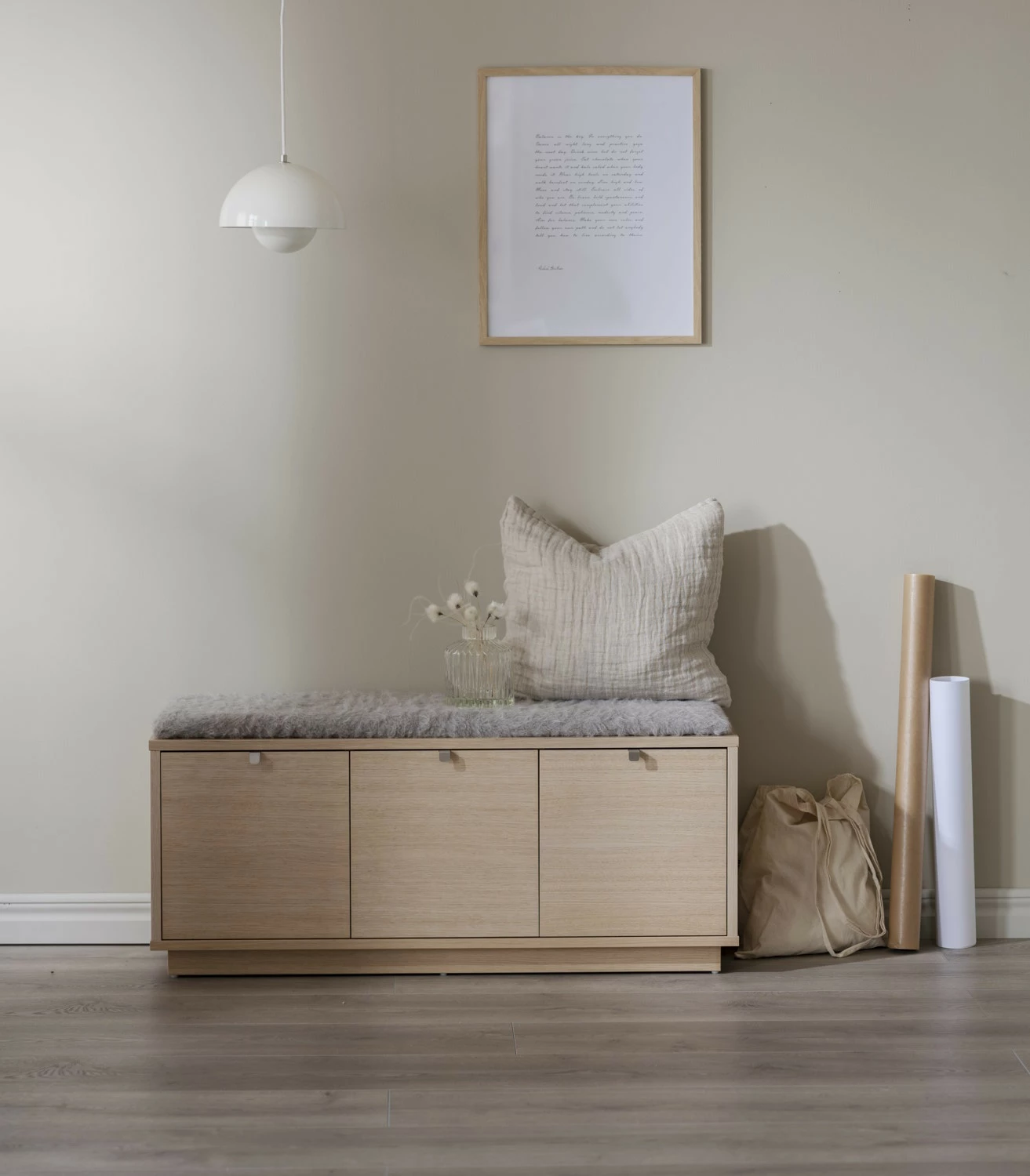 Rowico Confetti- Penkki Laatikoilla 106 Cm, Valkopesty/harmaa Talja 2 Rowico Confetti- Penkki Laatikoilla 106 Cm, Valkopesty/harmaa Talja - Image 2