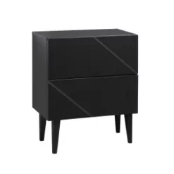 Hiipakka Vilja Yöpöytä Laatikoilla, Musta