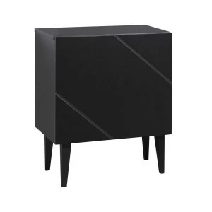 Hiipakka Vilja Yöpöytä Ovella, Musta 1 Hiipakka Vilja Yöpöytä Ovella, Musta