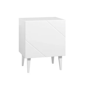 Hiipakka Vilja Yöpöytä Ovella, Valkoinen 1 Hiipakka Vilja Yöpöytä Ovella, Valkoinen