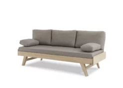 Notte Divaani Vuodesohva 200 Cm, Koivu, Beige Patjasarja