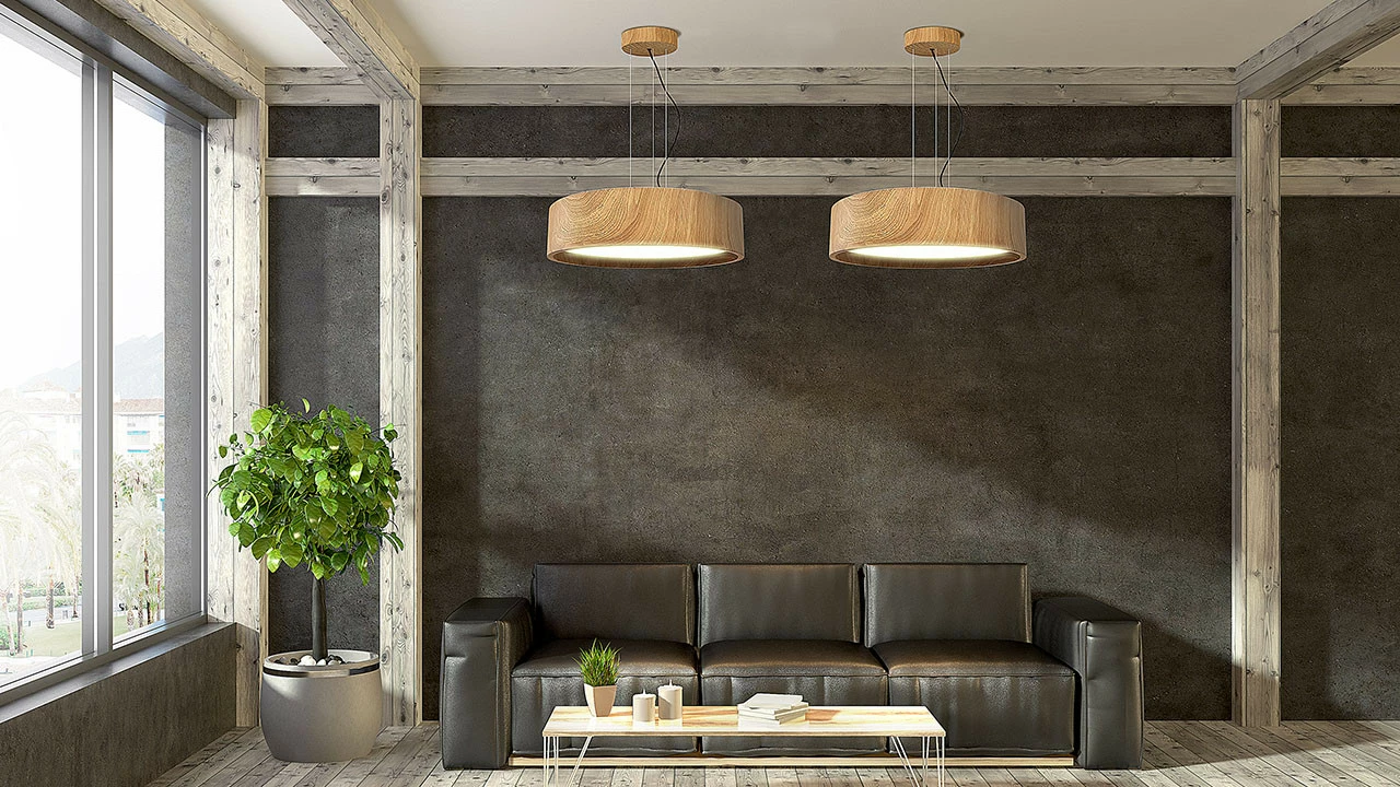 Grönlund Oak Riippuvalaisin Ø50 Cm , Tammi 2 Grönlund Oak Riippuvalaisin Ø50 Cm , Tammi - Image 2