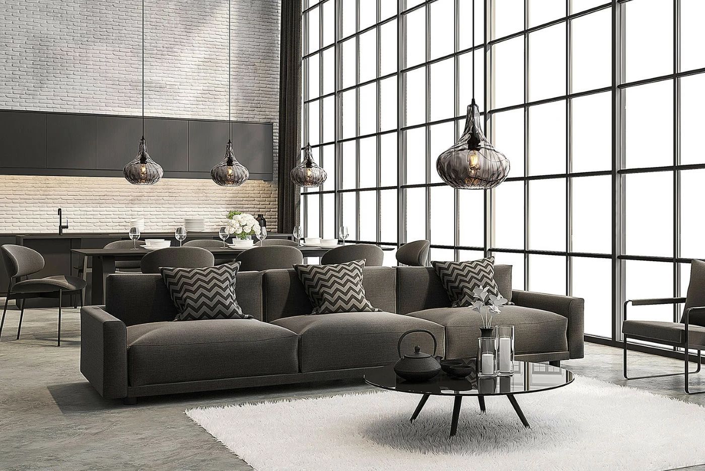 Grönlund Meukow Lasinen Kattovalaisin Ø 27 Cm Messinki/shampanjalasi 3 Grönlund Meukow Lasinen Kattovalaisin Ø 27 Cm Messinki/shampanjalasi - Image 3