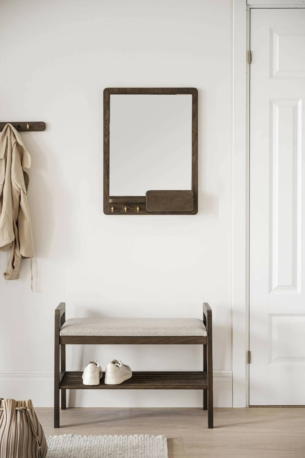 Rowico Inverness Penkki Kenkäteline 80 Cm Ruskea 4 Rowico Inverness Penkki Kenkäteline 80 Cm Ruskea - Image 4